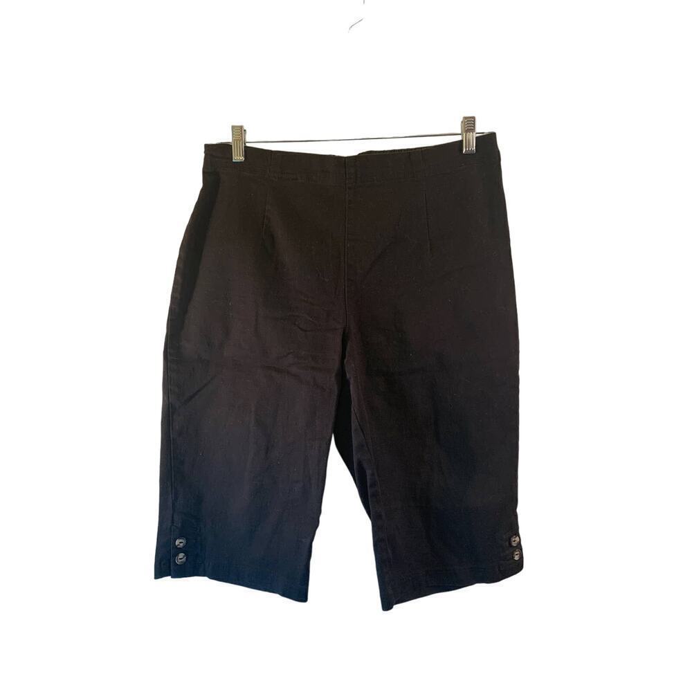 CROFT & BARROW Women’s Black Pull On Capris / Size: 16P